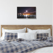 Toile Oakland Bay Bridge, San Francisco Night Time (Insitu(Chambre))