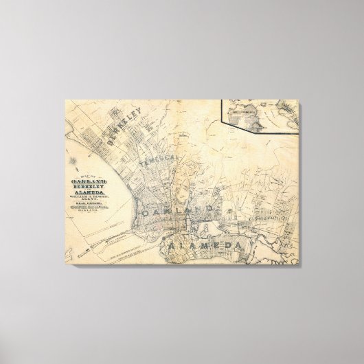 Toile Oakland, Berkeley, Alameda (Recto)