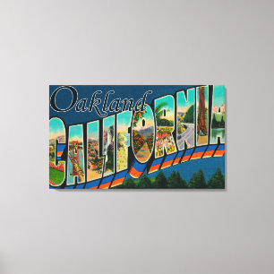Toile Oakland, la Californie - grandes scènes 2 de
