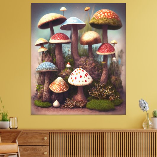 Toile Oasis de champignons (Insitu(Salon))