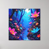 Toile Oasis de la jungle éthérée (Recto)