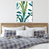 Toile Oasis d'Evergreen : Motif feuillu transparent (Insitu(Chambre))