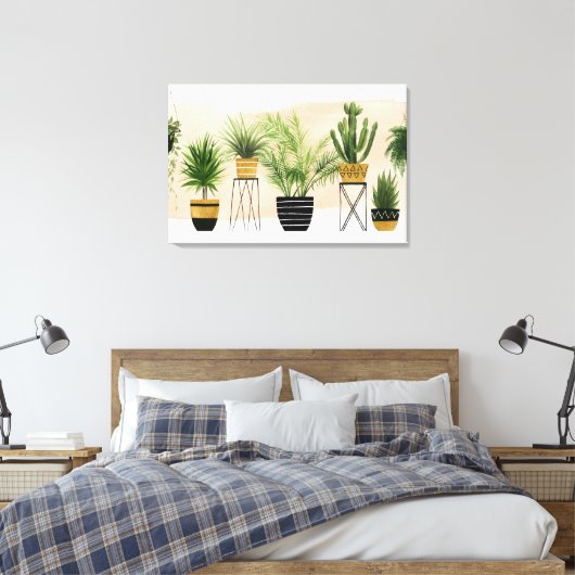 Toile Oasis intérieure | Lineup Plante (Insitu(Chambre))