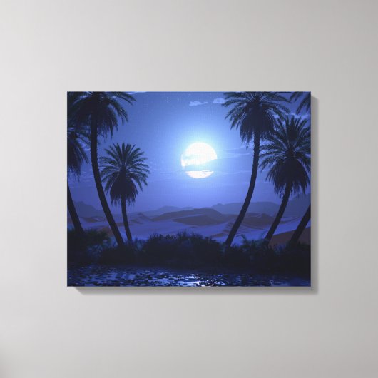Toile Oasis (Lune Bleue) (Recto)
