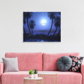 Toile Oasis (Lune Bleue) (Insitu(Salon))