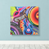 Toile Oaxaca Mexico Mexican Mayan Tribal Art boho Travel (Insitu (Plancher de Bois))