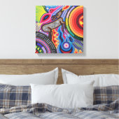 Toile Oaxaca Mexico Mexican Mayan Tribal Art boho Travel (Insitu(Chambre))