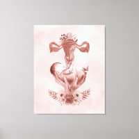 Ob/Gyn Midwoman Florale Enfance Cervix Ovaires