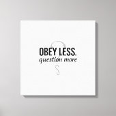 Toile Obéis Moins. Question Plus - Conception de devis r (Recto)