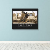 Toile Obéissance : Citation Inspirationnelle 2 (Insitu (Plancher de Bois))