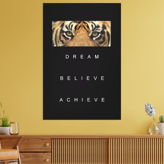 Toile Objectif de réussite motivationnelle Citations Élé (Insitu(Salon))