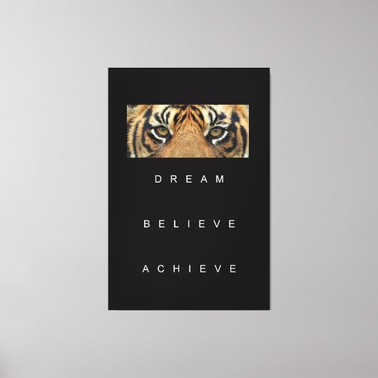 Toile Objectif de réussite motivationnelle Citations Élé (Recto)