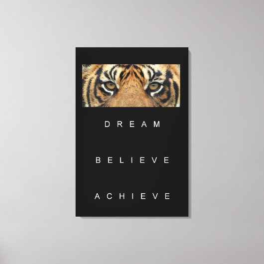 Toile Objectif de succès Motivational Citations tendance (Recto)