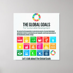 Toile Objectifs de développement durable 17 ODD 2030 de
