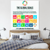 Toile Objectifs de développement durable 17 ODD 2030 des (Insitu(Chambre))
