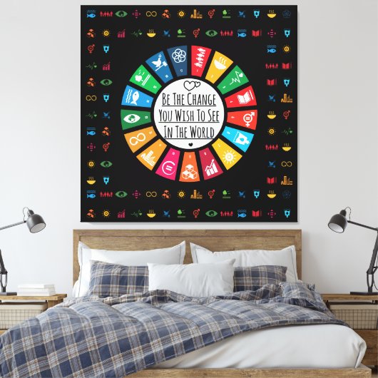 Toile Objectifs de durabilité modernes et élégants Inspi (Insitu(Chambre))