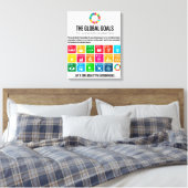Toile Objectifs mondiaux pour le développement durable (Insitu(Chambre))