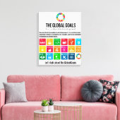 Toile Objectifs mondiaux pour le développement durable (Insitu(Salon))