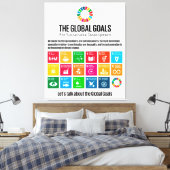 Toile Objectifs mondiaux pour le développement durable (Insitu(Chambre))
