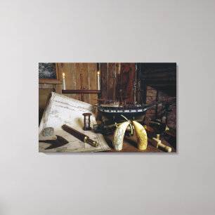 Toile Objets de Desk d'un capitaine du 19ème siècle