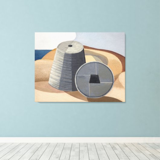 Toile Objets minéraux (1935) (Insitu (Plancher de Bois))