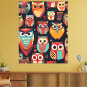 Toile Observateurs de nuit Abstraits (Insitu(Salon))