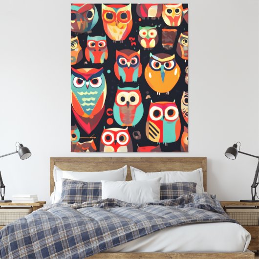 Toile Observateurs de nuit Abstraits (Insitu(Chambre))