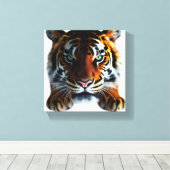 Toile Observation de Tigre (Insitu (Plancher de Bois))