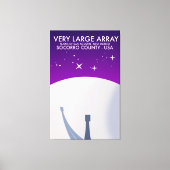 Toile Observatoire spatial Very Large Array art spatial. (Recto)