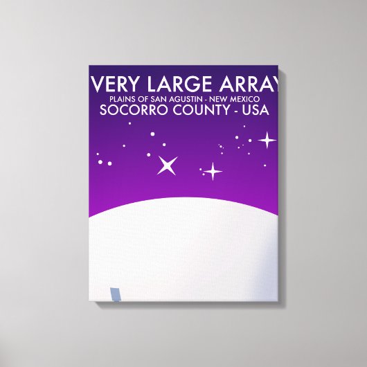 Toile Observatoire spatial Very Large Array art spatial. (Recto)