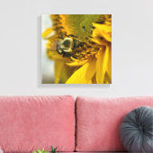 Toile Occupé Bee sur un tournesol (Insitu(Salon))
