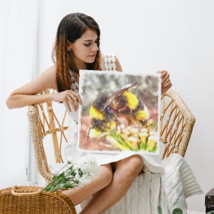 Toile Occupé Occupé Fréquenté Miel Abeille aquarelle pei