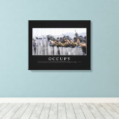 Toile Occupy : Citation inspirante (Insitu (Plancher de Bois))