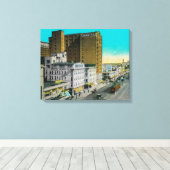 Toile Ocean Avenue En regardant vers l'est, Long Beach (Insitu (Plancher de Bois))
