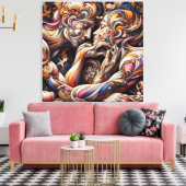 Toile Ocean & Beach Canvas Painting – Coastal Style Wall (Insitu(Salon))