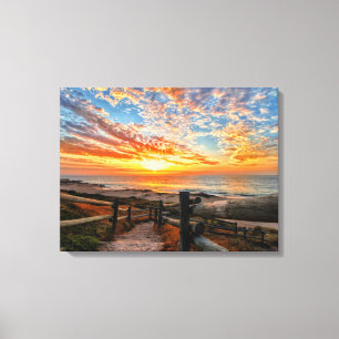 Toile Ocean Beach View Tropical Sunset Paradise Dream