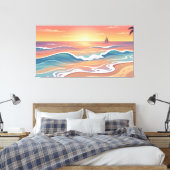 Toile Océan Calme en Mouvement (Insitu(Chambre))