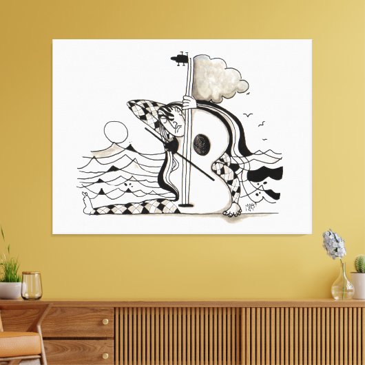 TOILE OCEAN CONCERT FOR SOFIA  (Insitu(Salon))