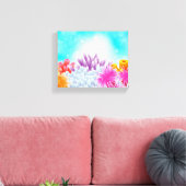 Toile Océan corallien (Insitu(Salon))
