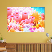 Toile Océan corallien (Insitu(Salon))