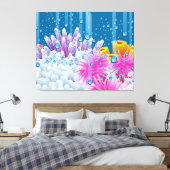 Toile Océan corallien (Insitu(Chambre))