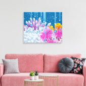 Toile Océan de corail (Insitu(Salon))
