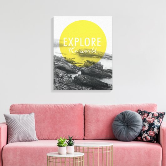 Toile Océan | Explorer La Devis Mondiale (Insitu(Salon))