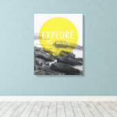 Toile Océan | Explorer La Devis Mondiale (Insitu (Plancher de Bois))