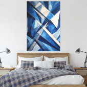 Toile Océan Géométrique (Insitu(Chambre))