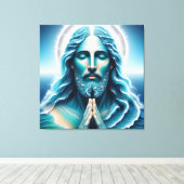 Toile Ocean Jesus Christ Portrait  (Insitu (Plancher de Bois))