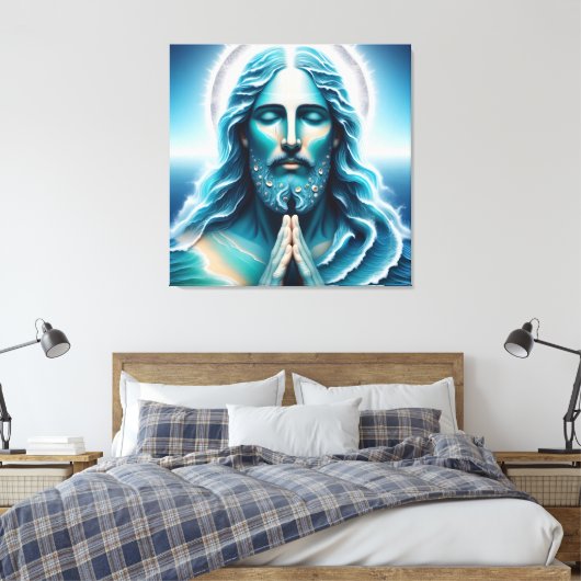 Toile Ocean Jesus Christ Portrait  (Insitu(Chambre))