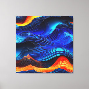 Toile Ocean Lava "Aquaflame"