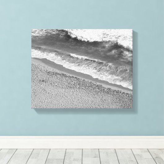 Toile Océan noir et blanc (Insitu (Plancher de Bois))