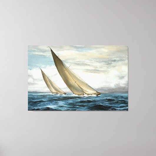Toile Ocean Sailing Painting (Recto)